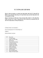 Thảo luận Tư Tưởng Hồ Chí Minh đề tài 1 và 2 TMU