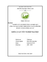 Khoá luận tốt nghiệp Đại học: Nghiên cứu giải pháp nâng cao hiệu quả công tác bảo vệ phát triển rừng tại xã Liêm Phú, huyện Văn Bàn, tỉnh Lào Cai