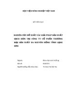 Nghiên cứu đề xuất các giải pháp sản xuất sạch hơn tại công ty cổ phần thương mại sản xuất da nguyên hồng tỉnh lạng sơn 