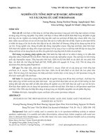 Nghiên cứu tổng hợp acid kojic, kẽm kojic và tác dụng ức chế tyrosinase