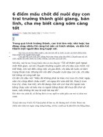 6 điểm mấu chốt để nuôi dạy con trai trưởng thành giỏi giang Một cậu trai mới lớn có thể hơi ngốc nghếch nhưng không thể lười biếng. Nếu thấy con lười biếng mà không giúp con sửa đổi thì khi lớn lên sẽ trở thành một người đàn ông không có thành tựu gì lớn