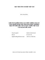 Giải pháp nhằm nâng cao chất lượng cho vay làng nghề phong khê tại ngân hàng thương mại cổ phần đầu tư và phát triển việt nam   chi nhánh bắc ninh 