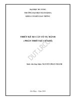 Luận văn thạc sĩ thiết kế xe cắt cỏ tự hành phần thiết kế cơ khí 