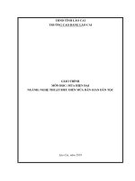 Giáo trình Múa hiện đại (Ngành: Nghệ thuật múa dân gian dân tộc) - Trường CĐ Cộng đồng Lào Cai