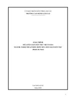 Giáo trình Múa dân gian dân tộc Việt Nam 6 (Ngành: Nghệ thuật múa dân gian dân tộc) - Trường CĐ Cộng đồng Lào Cai