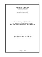 Thiết kế và sử dụng hệ thống bài tập phát triển năng lực khoa học tự nhiên theo tiếp cận PISA cho học sinh trung học cơ sở.