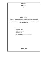 TIỂU LUẬN lớp CHUYÊN VIÊN   uy tín người lãnh đạo quản lý, thực trạng và giải pháp nâng cao uy tín chủ tịch ủy ban nhân xã tam quan, tam đảo, vĩnh phúc hiện nay