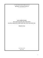 Giáo trình Múa dân gian dân tộc Việt Nam 3 (Ngành: Nghệ thuật múa dân gian dân tộc) - Trường CĐ Cộng đồng Lào Cai