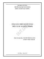 Luận văn thạc sĩ tính toán thiết kế xe ép rác trên cơ sở xe isuzu npr85k 