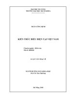 Luận văn thạc sĩ kiến trúc biểu hiện tại việt nam 