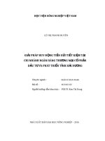Giải pháp huy động tiền gửi tiết kiệm tại chi nhánh ngân hàng thương mại cổ phần đầu tư và phát triển tỉnh hải dương 