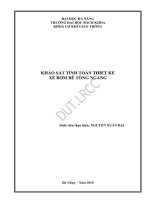 Luận văn thạc sĩ khảo sát tính toán thiết kế xe bơm bê tông ngang 