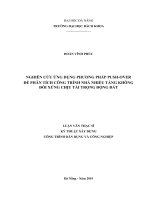 Luận văn thạc sĩ nghiên cứu ứng dụng phương pháp push over để phân tích công trình nhà nhiều tầng không đối xứng chịu tải trọng động đất 