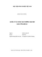 Quản lý tài chính tai trường đại học kinh tế nghệ an 