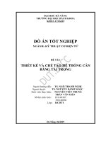 Luận văn thạc sĩ thiết kế và chế tạo hệ thống cân băng tải động 