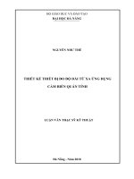 Luận văn thạc sĩ thiết kế thiết bị đo độ dài từ xa ứng dụng cảm biến quán tính 