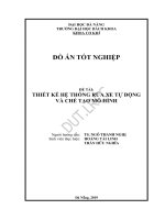 Luận văn thạc sĩ thiết kế hệ thống rửa xe tự động và chế tạo mô hình 