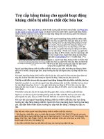 Tro cap hang thang cho nguoi hoat dong khang chienbi nhiem chat doc hoa hoc