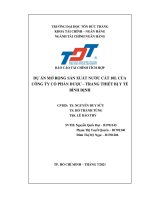 BÁO CÁO TÀI CHÍNH TÍCH HỢP DỰ ÁN MỞ RỘNG SẢN XUẤT NƯỚC CẤT 10L CỦA CÔNG TY CỔ PHẦN DƯỢC – TRANG THIẾT BỊ Y TẾ BÌNH ĐỊNH