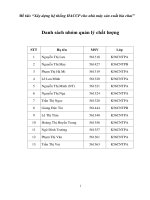 Đề tài  xây dựng hệ thống HACCP cho nhà máy sản xuất bia chai 