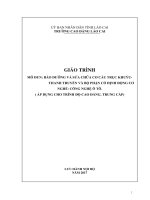 Giáo trình Bảo dưỡng và sửa chữa cơ cấu trục khuỷu thanh truyền và bộ phận cố định động cơ (Nghề: Công nghệ ô tô) - Trường CĐ Cộng đồng Lào Cai