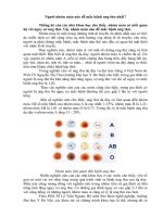 Nguoi nhom mau nao de mac benh ung thu nhat