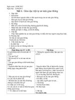 giao an gdcd 9 tuan 1