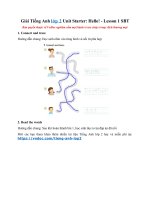 Giải Tiếng Anh lớp 2 Unit Starter: Hello! - Lesson 1 SBT