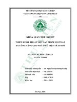 Khoá luận thiết kế bộ sản phẩm nội thất thông minh cho phòng trẻ em diện tích nhỏ 