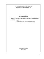 Giáo trình Bảo dưỡng và sửa chữa hệ thống truyền lực (Nghề: Công nghệ ô tô) - Trường CĐ Cộng đồng Lào Cai