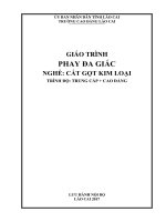 Giáo trình Phay đa giác (Nghề: Cắt gọt kim loại) - Trường CĐ Cộng đồng Lào Cai
