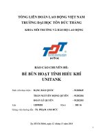 Báo cáo chuyên đề  bể bùn hoạt tính hiếu khí unitank 