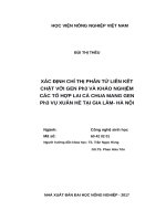 Luận văn thạc sĩ xác định chỉ thị phân tử liên kết chặt với gen ph3 và khảo nghiệm các tổ hợp lai cà chua mang gen ph3 vụ xuân hè tại gia lâm hà nội 