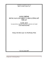 Giáo trình Dung sai lắp ghép và đo lường kỹ thuật (Nghề: Hàn) - Trường CĐ Cộng đồng Lào Cai