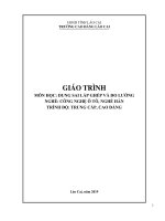 Giáo trình Dung sai lắp ghép và đo lường kỹ thuật (Nghề: Công nghệ ô tô, Hàn) - Trường CĐ Cộng đồng Lào Cai