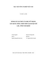 Luận văn thạc sĩ quản lý nhà nước về đất lâm nghiệp trên địa bàn thị xã chí linh, tỉnh hải dương 