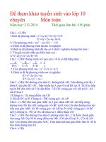 De tham khao tuyen sinh vao 10 chuyen