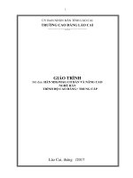 Giáo trình Hàn MIG, MAG cơ bản và nâng cao (Nghề: Hàn) - Trường CĐ Cộng đồng Lào Cai