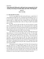 Báo cáo tốt nghiệp ngành khoa học môi trường  ứng dụng hệ thống sản xuất sạch hơn trong quản lý môi trường tại công ty cổ phần giấy xuất khẩu thái nguyên 