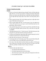 CÂU hỏi và bài tập – kế TOÁN tài CHÍNH 