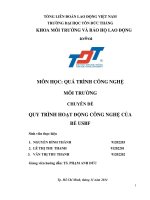 Tiểu luận quá trình công nghệ môi trường  quy trình hoạt động công nghệ của bể ÚBF 