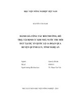 Luận văn thạc sĩ đánh giá công tác bồi thường, hỗ trợ, tái định cư khi nhà nước thu hồi đất tại dự án quốc lộ 1a đoạn qua huyện quỳnh lưu, tỉnh nghệ an 