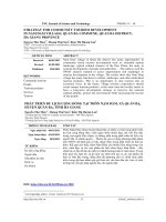 Phát triển du lịch cộng đồng tại thôn Nặm Đăm, xã Quản Bạ, huyện Quản Bạ, tỉnh Hà Giang