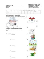 The second semester test grade 3