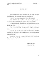 Xác định thành phần hoá học tinh dầu cây long não (cinnamomum camphỏa (l) j s presl) ở nghệ an  