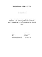 (Luận văn thạc sĩ) quản lý thu bảo hiểm xã hội bắt buộc trên địa bàn huyện đông sơn, tỉnh thanh hóa 
