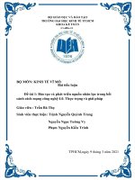 Đào tạo và phát triển nguồn nhân lực trong bối cảnh cách mạng công nghệ 4 0  thực trạng và giải pháp 