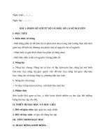 Giáo án Toán 6 Học kì 2 Chân trời sáng tạo