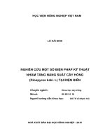 (Luận văn thạc sĩ) nghiên cứu một số biện pháp kỹ thuật nhằm tăng năng suất cây hồng (diospyros kaki  l) tại điện biên 