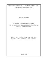 Luận văn Thạc sĩ Kỹ thuật Đánh giá tác động môi trường và đề xuất giải pháp giảm thiểu ô nhiễm tại công ty TNHH Hòa Phát